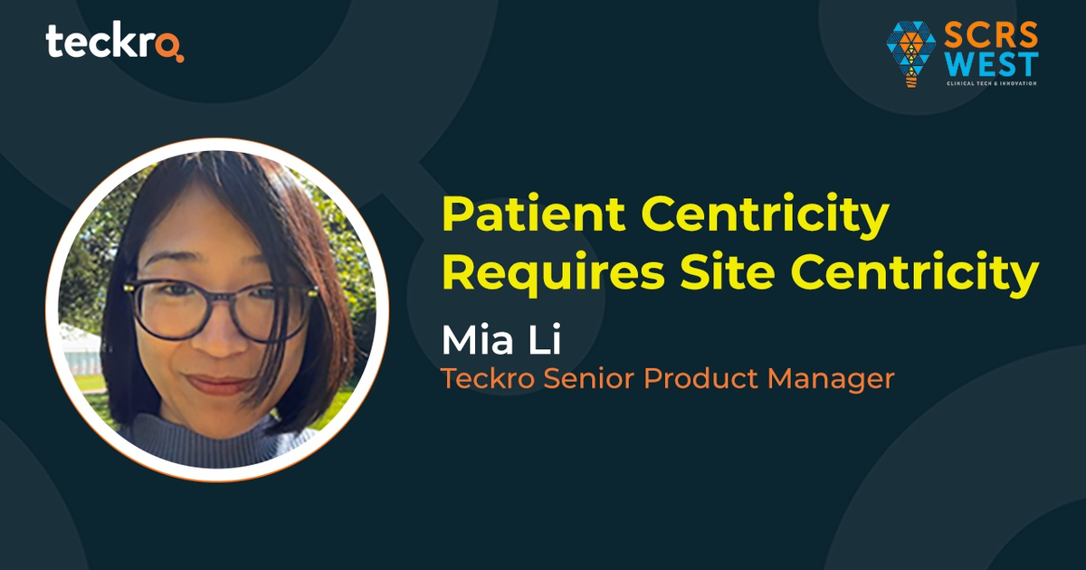 Patient and site centricity video with Mia Li